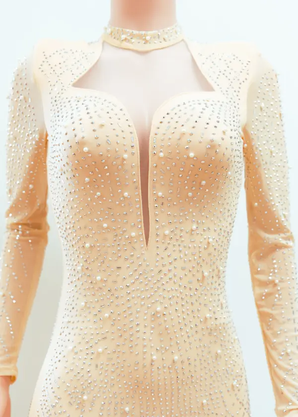 Rhinestone Cocktail Dress - Image 4