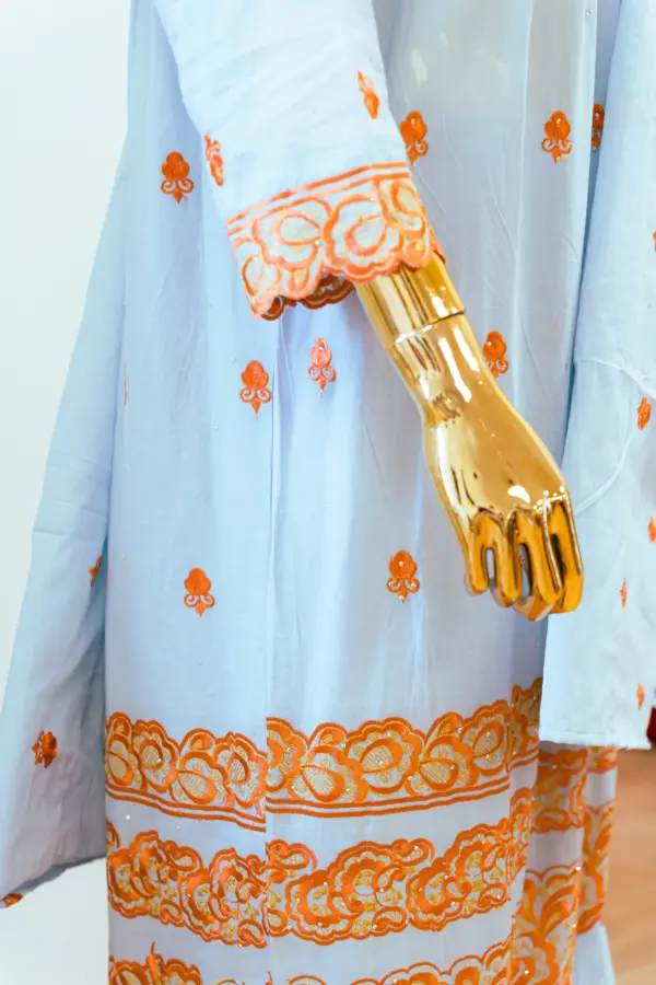 Three-Piece African Lace Ensemble - Image 4
