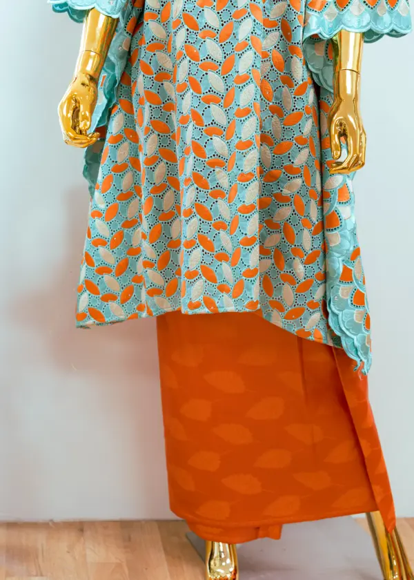 Three-Piece African Lace Ensemble - Image 4
