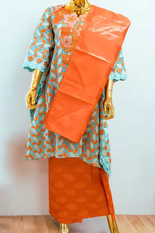Three-Piece African Lace Ensemble - Image 2